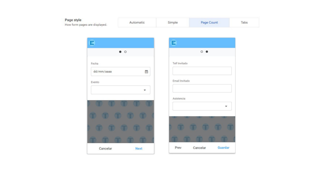 tailorsheet appsheet google app aplicación diseño formulario form